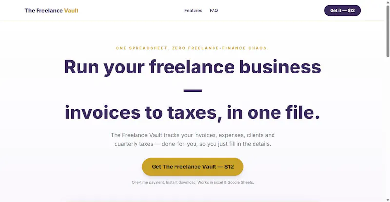 The Freelance Vault screenshot 2