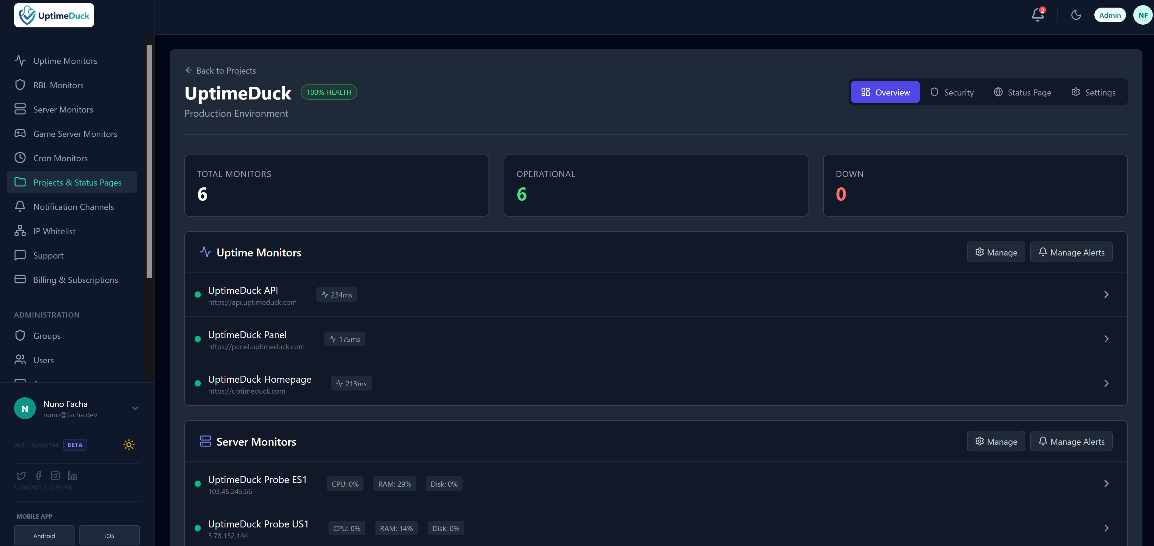 UptimeDuck gallery image