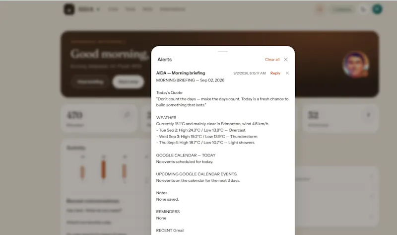 AIDA by Autafy screenshot 10
