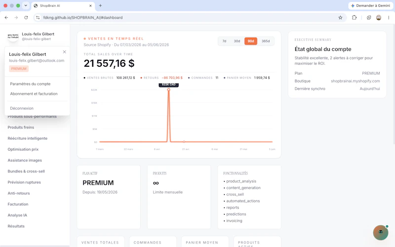 SHOPBRAIN AI  screenshot 1