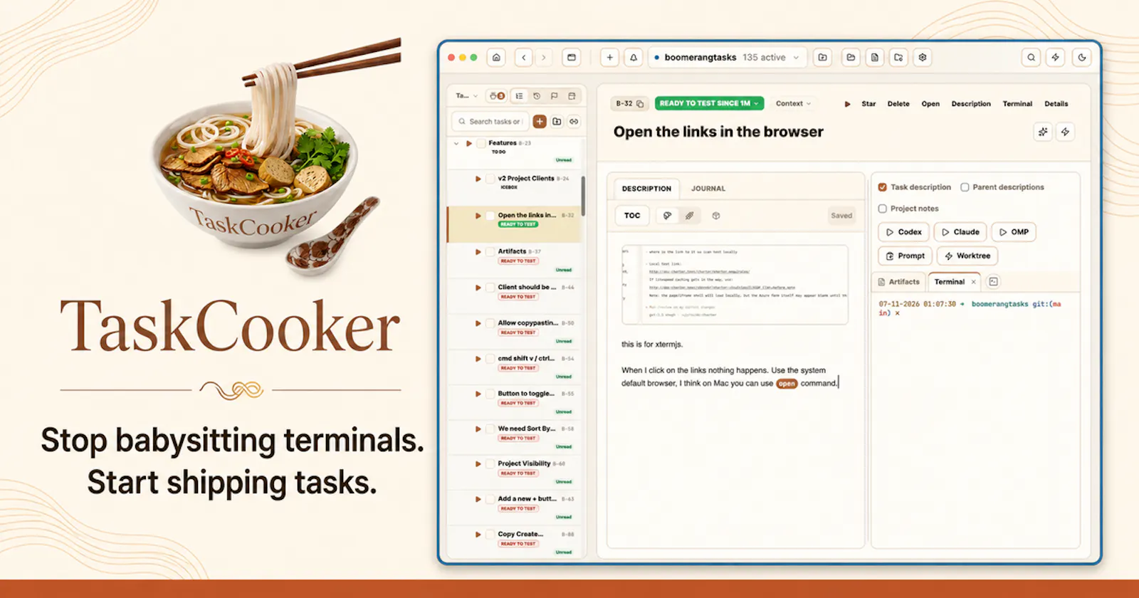 TaskCooker screenshot 1