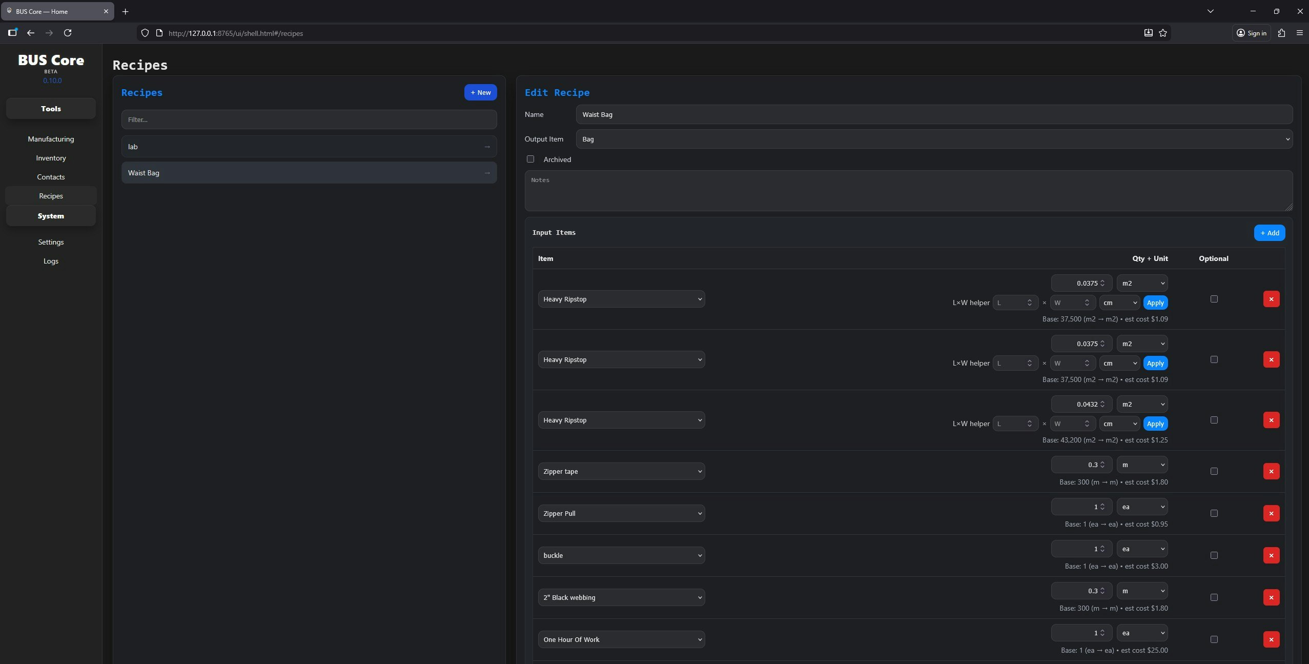 BUS Core - Screenshot 3 showing product features and functionality