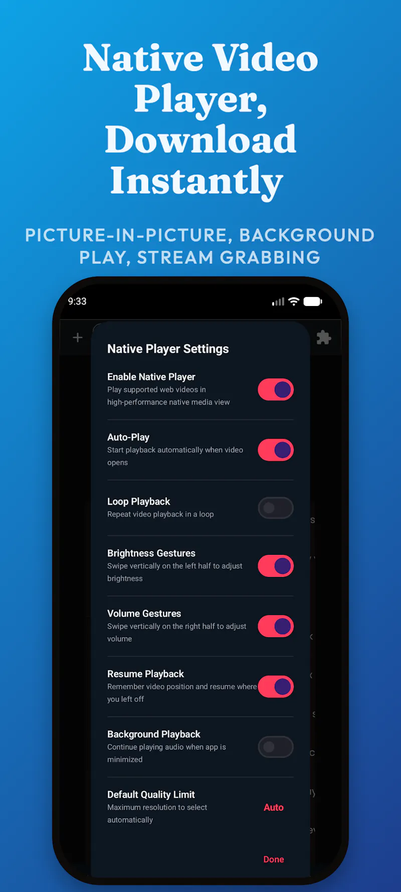 Omni Browser screenshot 4