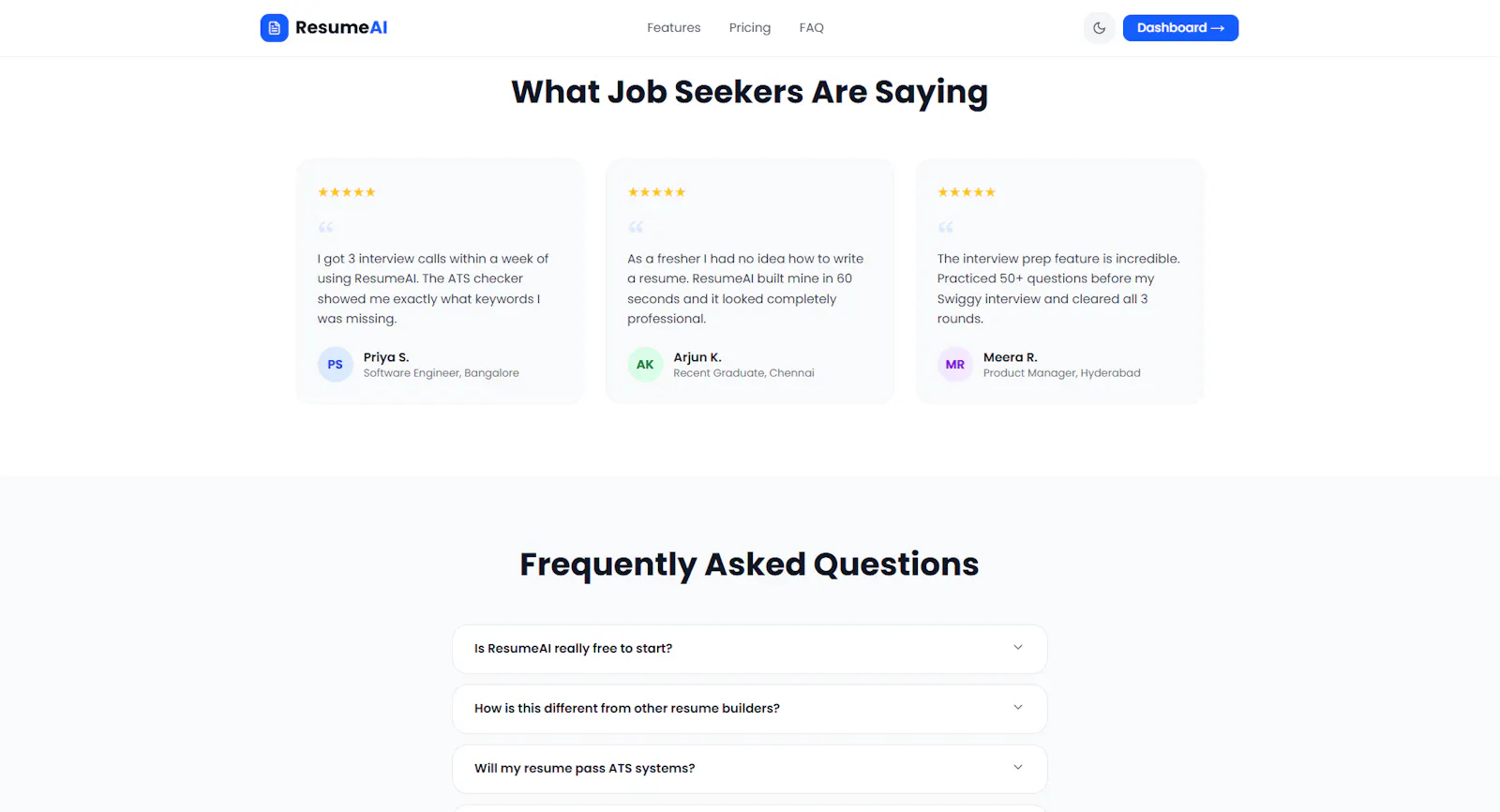 ResumeAI India screenshot 2