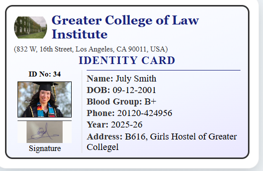 ID Card Generator Online gallery image