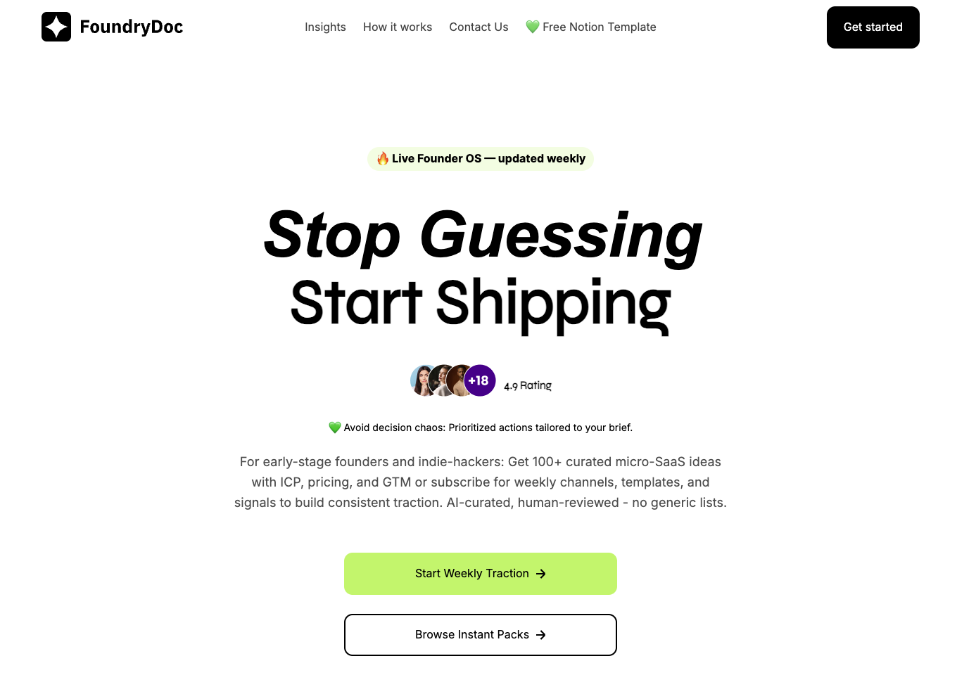 FoundryDoc - Main product screenshot demonstrating key features and user interface