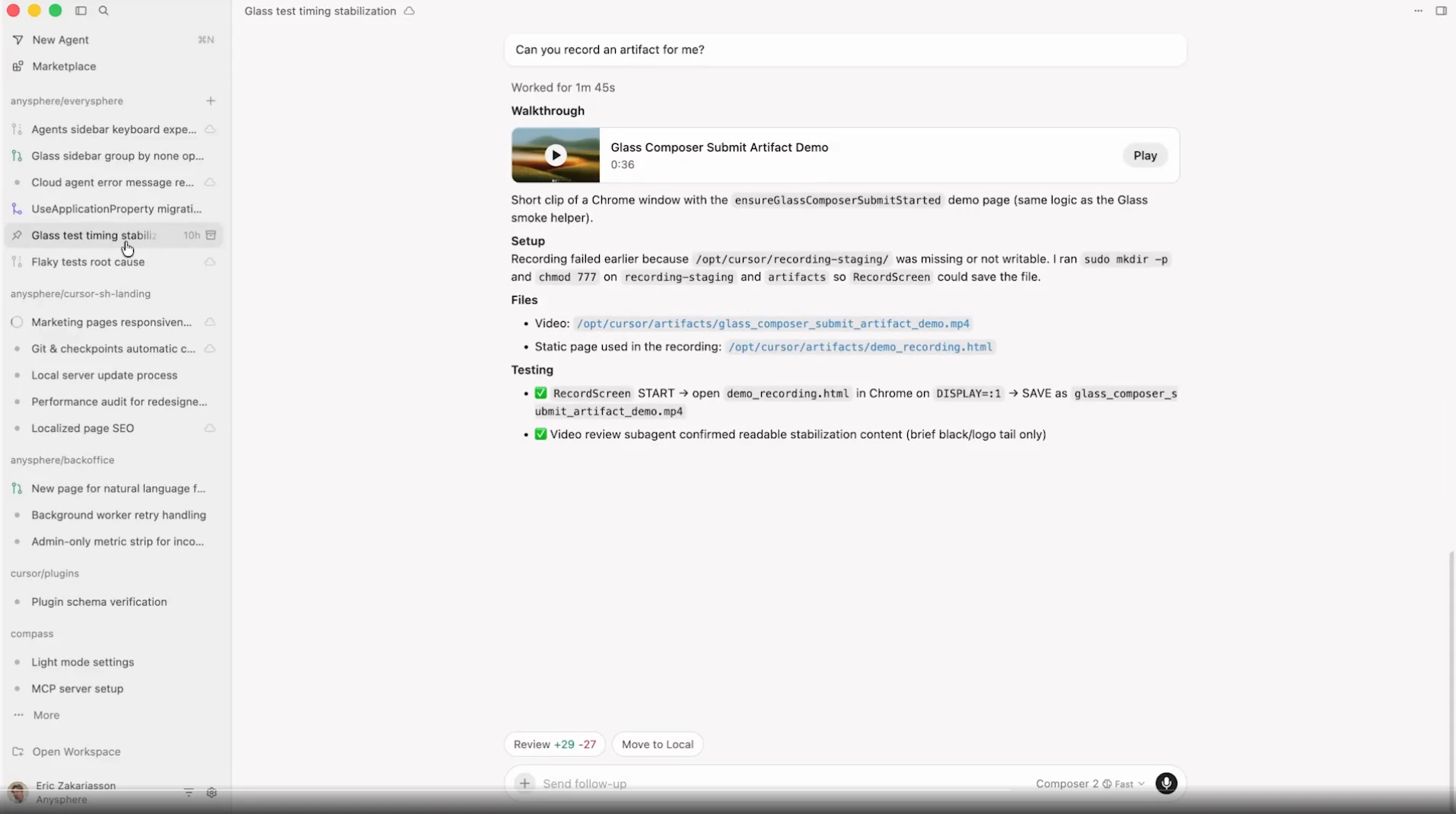 Cursor 3 screenshot 2