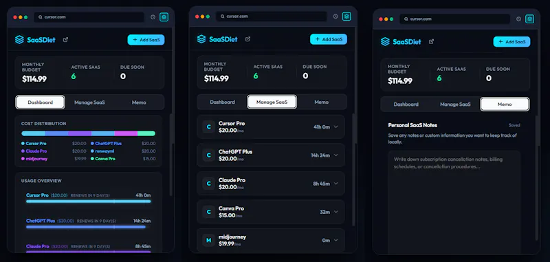 SaaSDiet screenshot 4