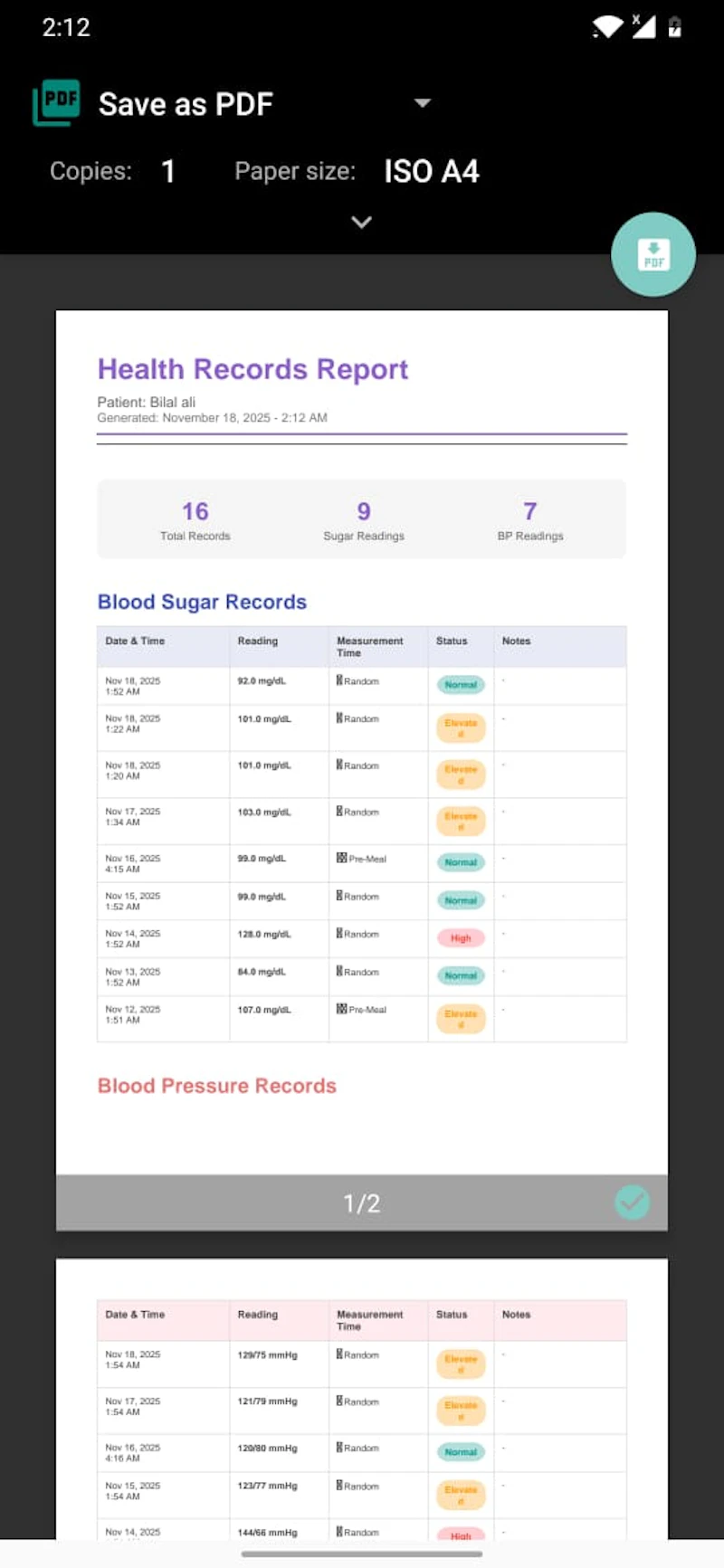 Vitalsy AI screenshot 10