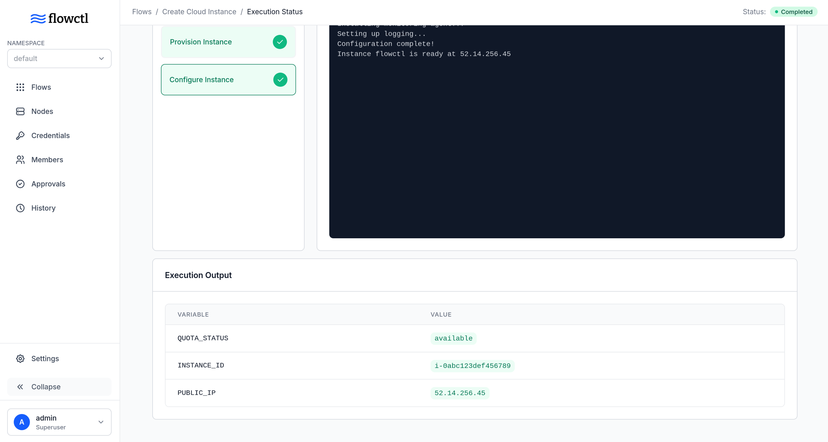 flowctl - Screenshot 3 showing product features and functionality