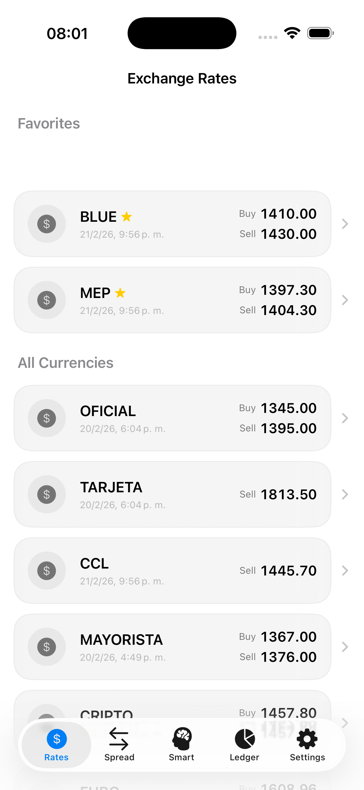 Dollar+ - Main product screenshot demonstrating key features and user interface