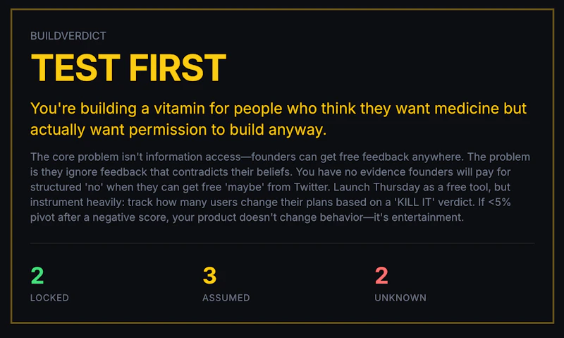 BUILDVERDICT screenshot 3