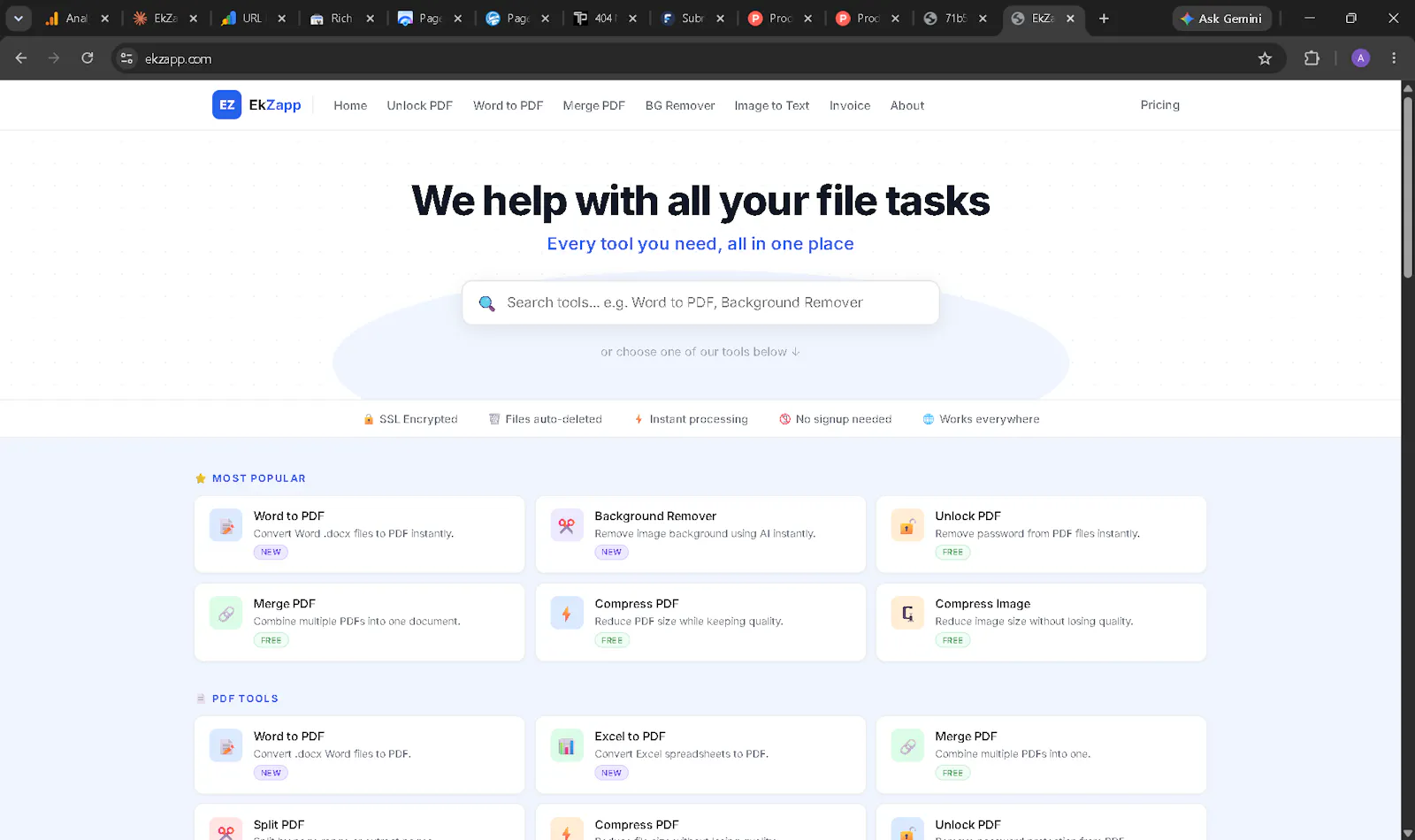EkZapp screenshot 1