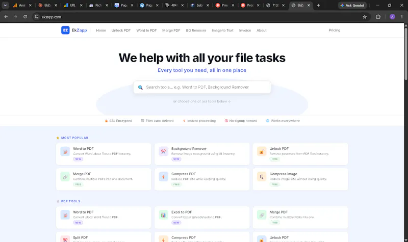 EkZapp screenshot 1