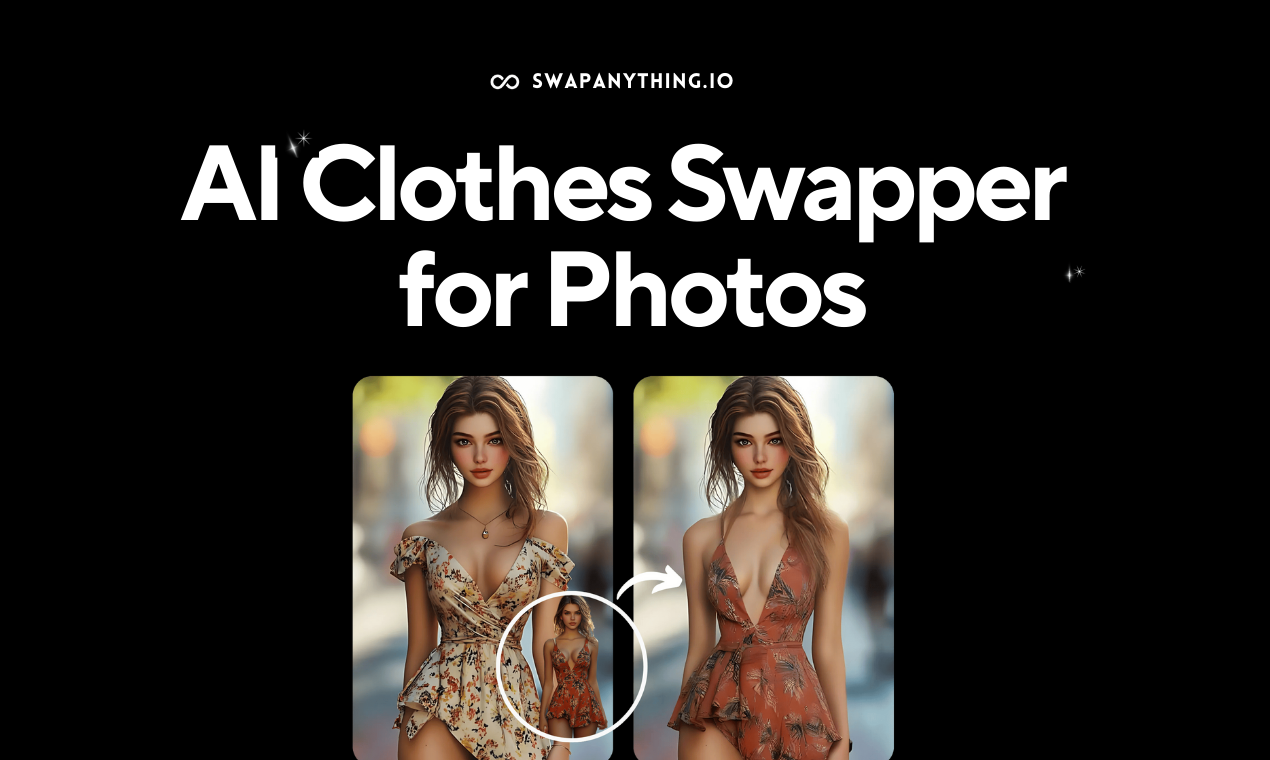SwapAnything.io - AI Clothes Changer  - Main product screenshot demonstrating key features and user interface