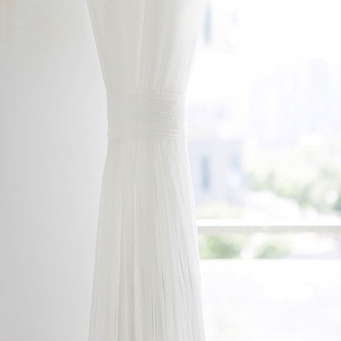 Palm Tree Leaves Sheer Voile Curtains gallery image
