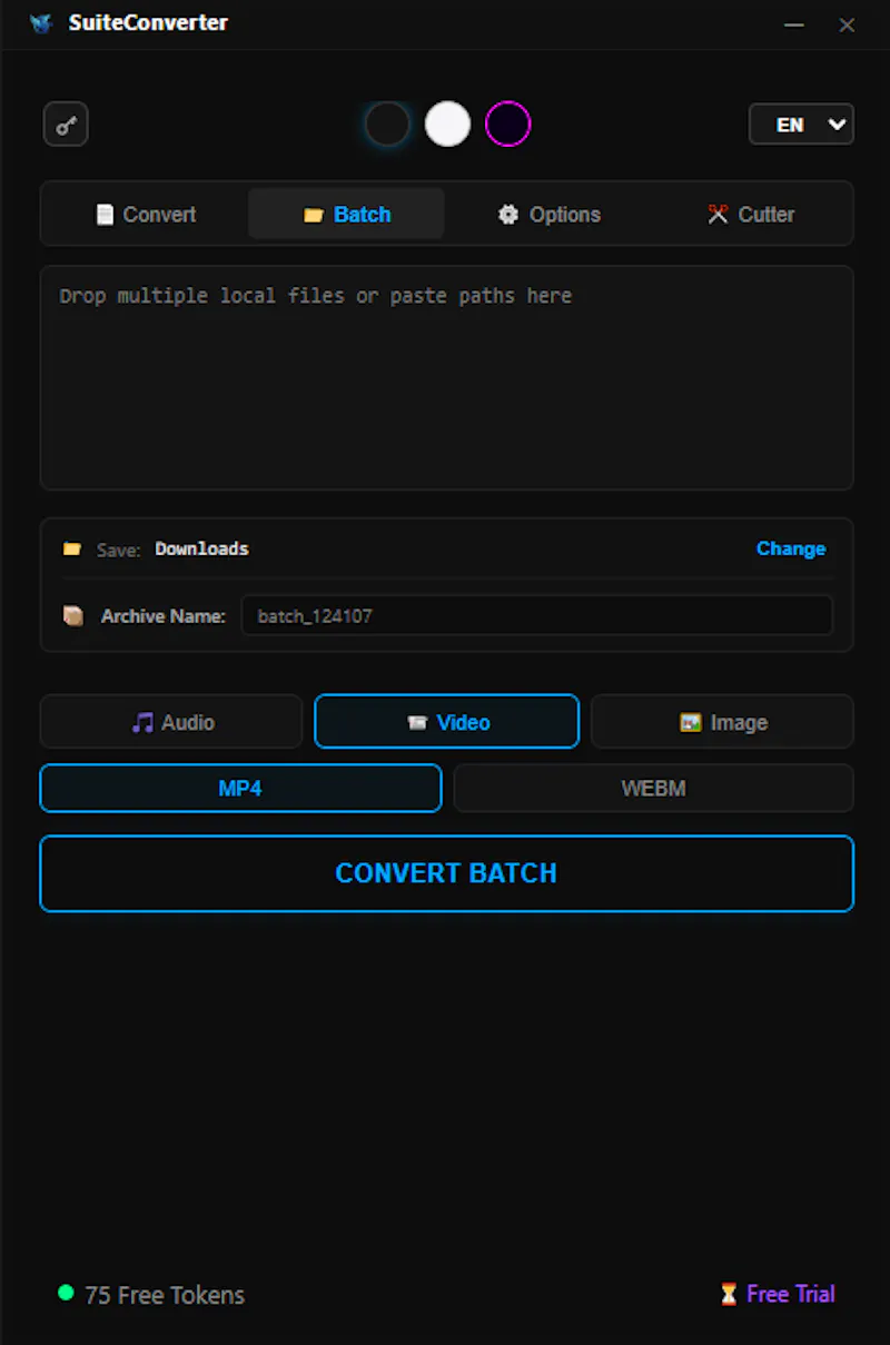 SuiteConverter screenshot 2