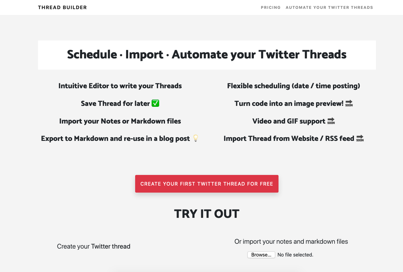 ThreadBuilder - Schedule/Import/Automate gallery image
