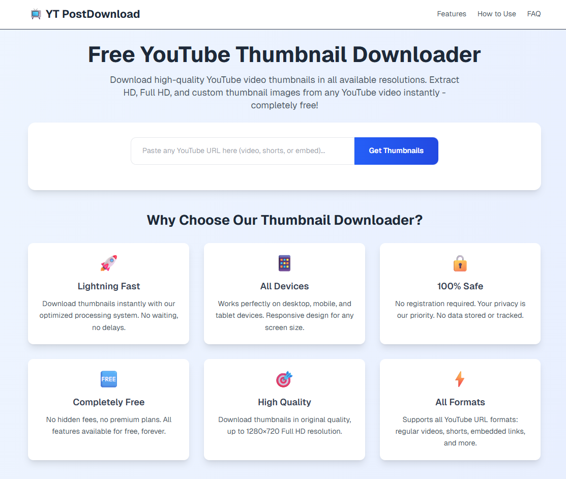 YouTube Thumbnail Downloader gallery image
