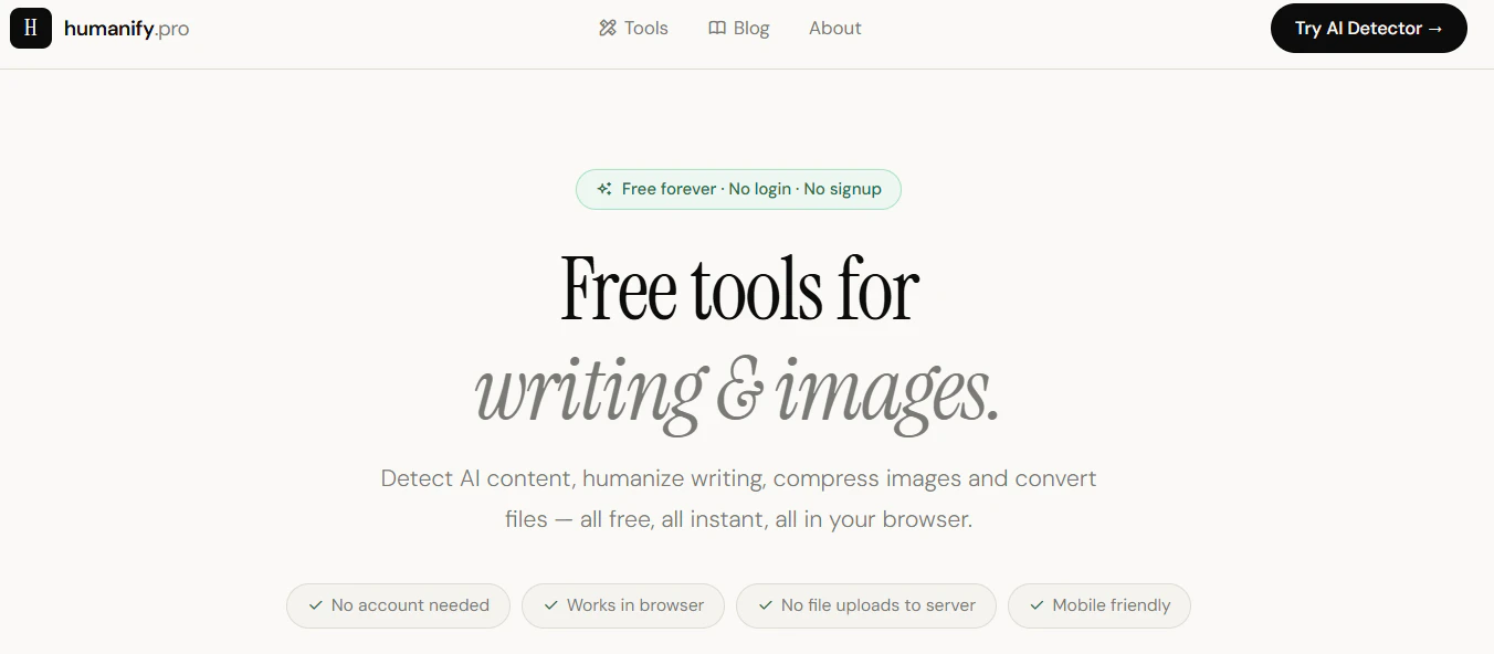 Free tools for writing & images