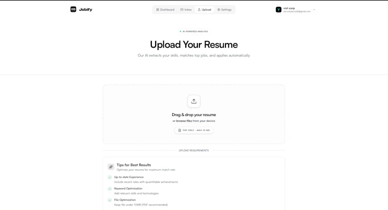 Jobify screenshot 2