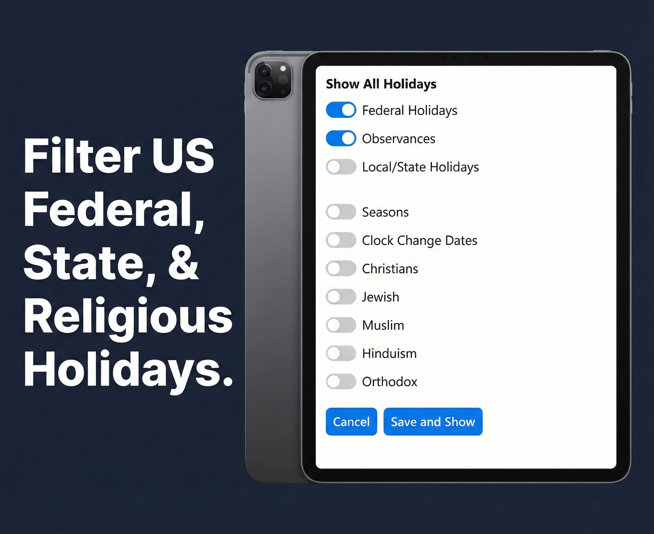 CalendarLover - Screenshot 2 showing product features and functionality