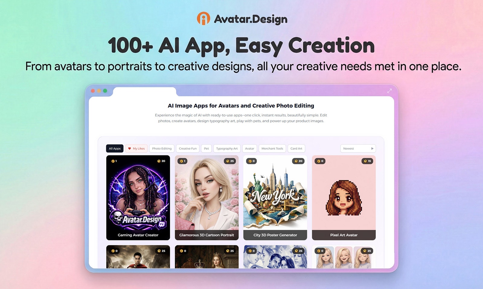 Avatar.Design - Screenshot 4 showing product features and functionality