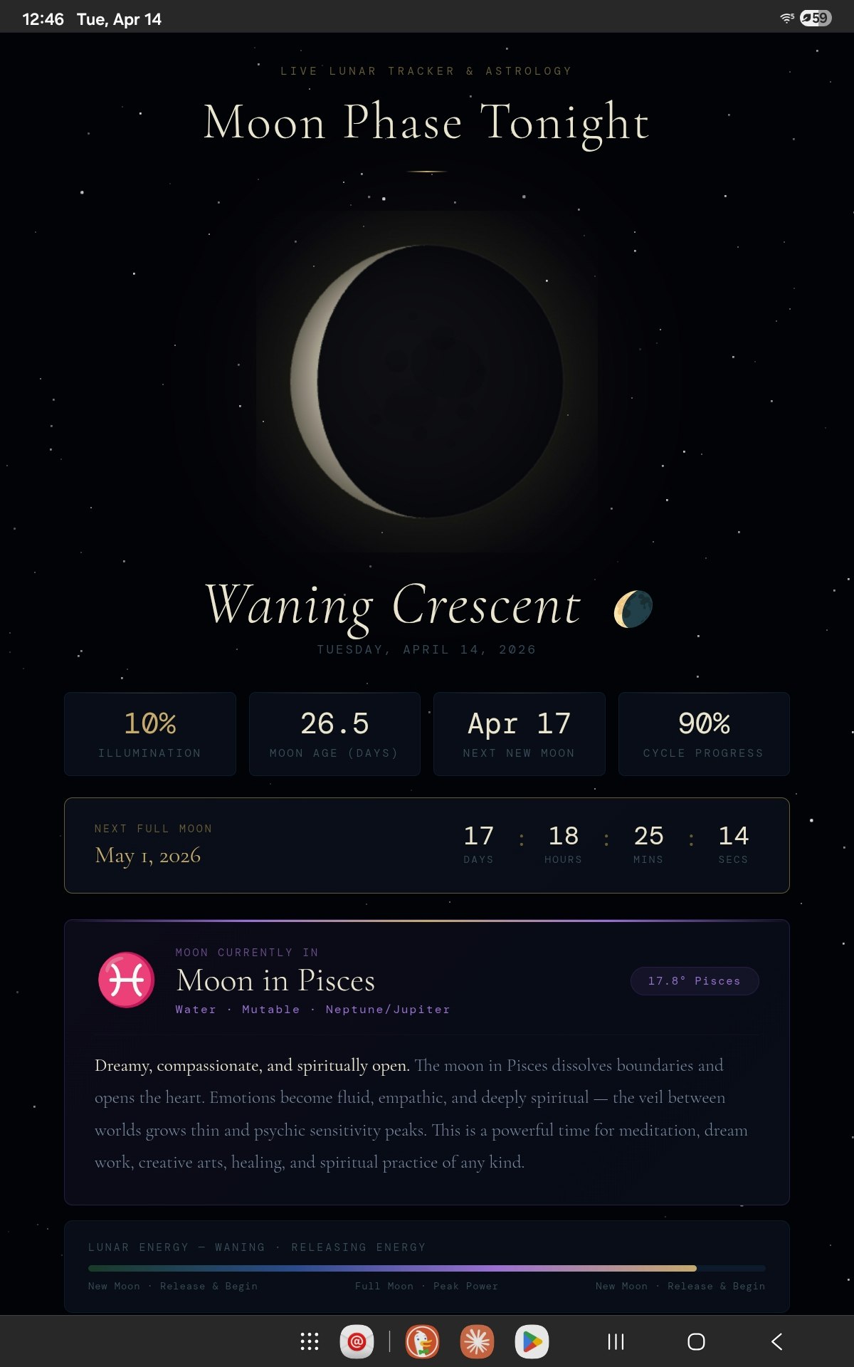 Moon and Astrology Website