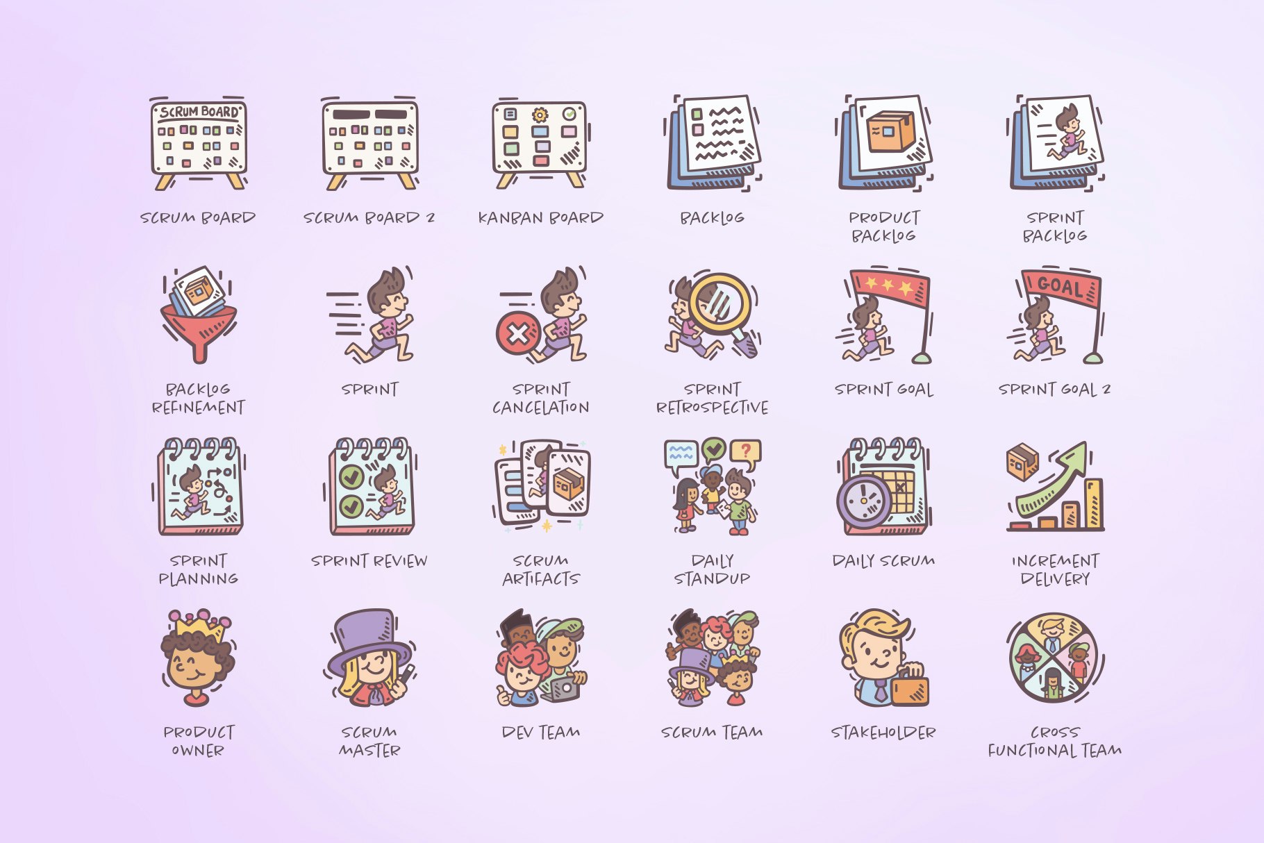 Scrum & Agile Icons gallery image