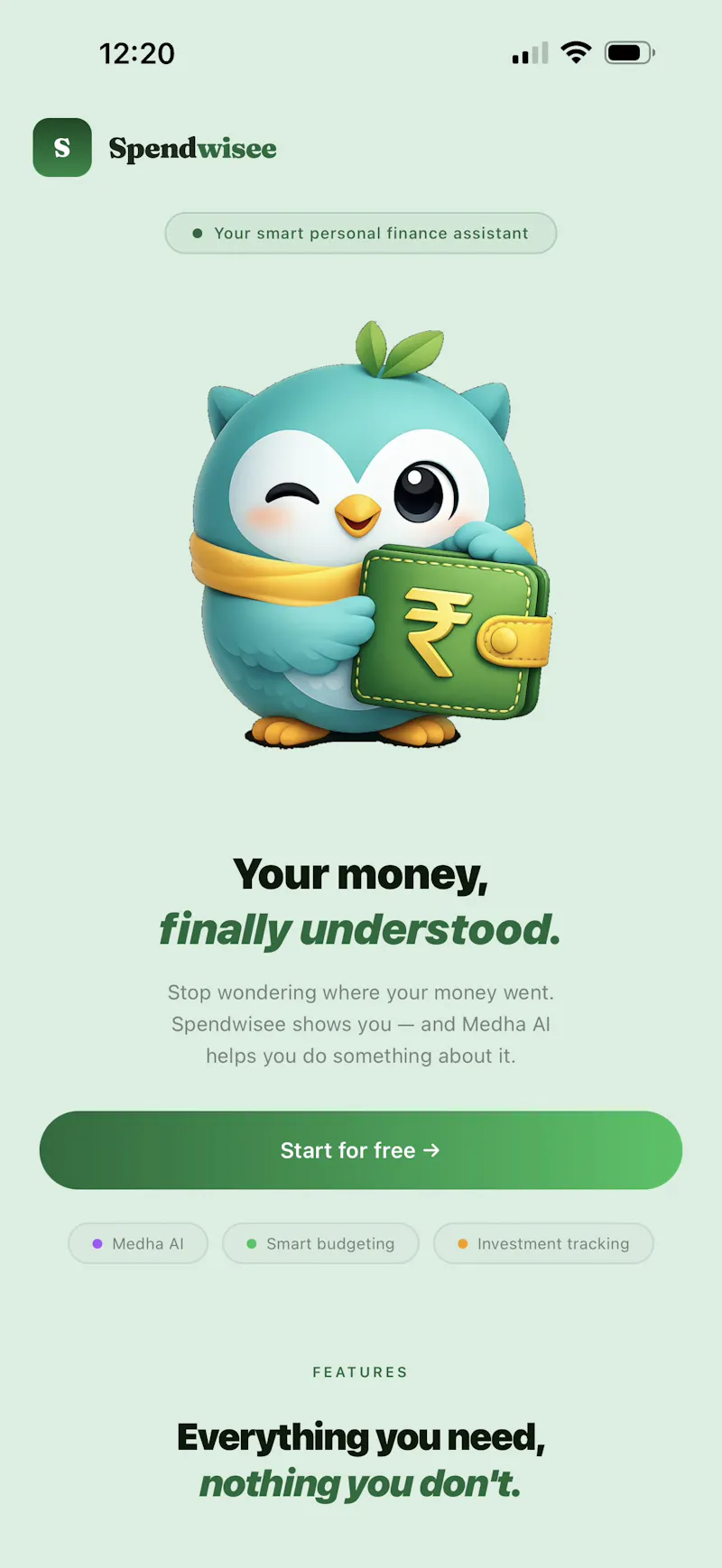 Spendwisee screenshot 1