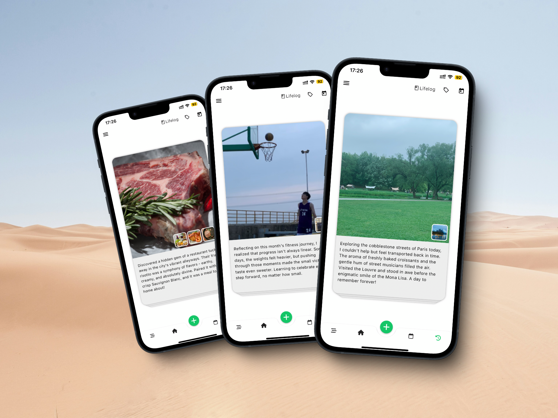 ملاحظة LifeLog media 3
