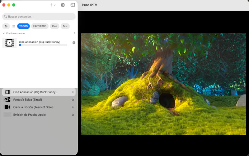 Pure IPTV for Mac screenshot 1