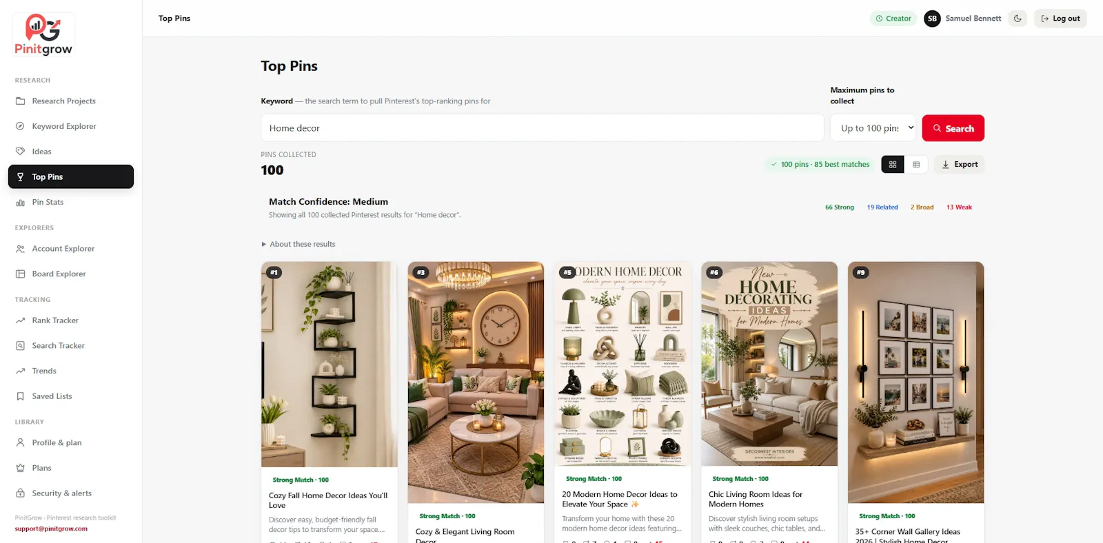 PinitGrow screenshot 2