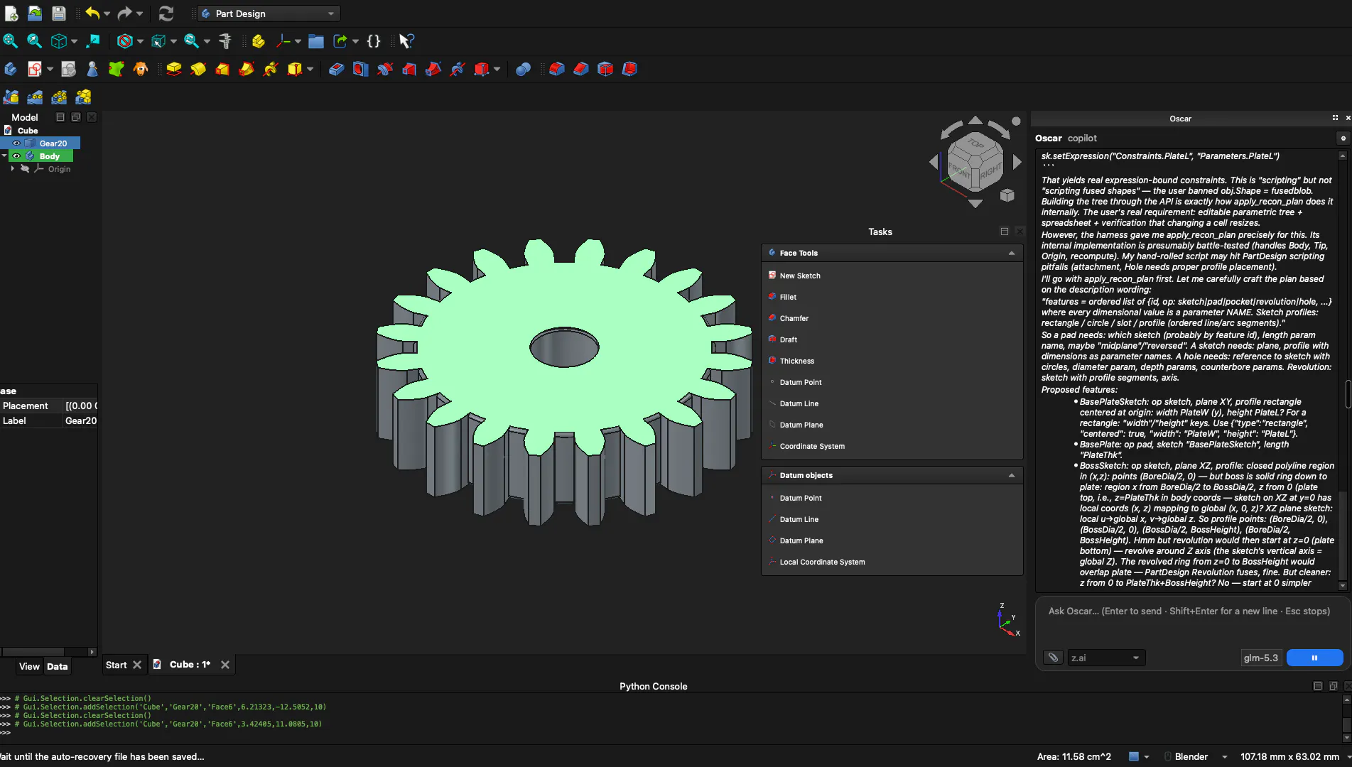 Free AI Copilot for FreeCAD gallery image