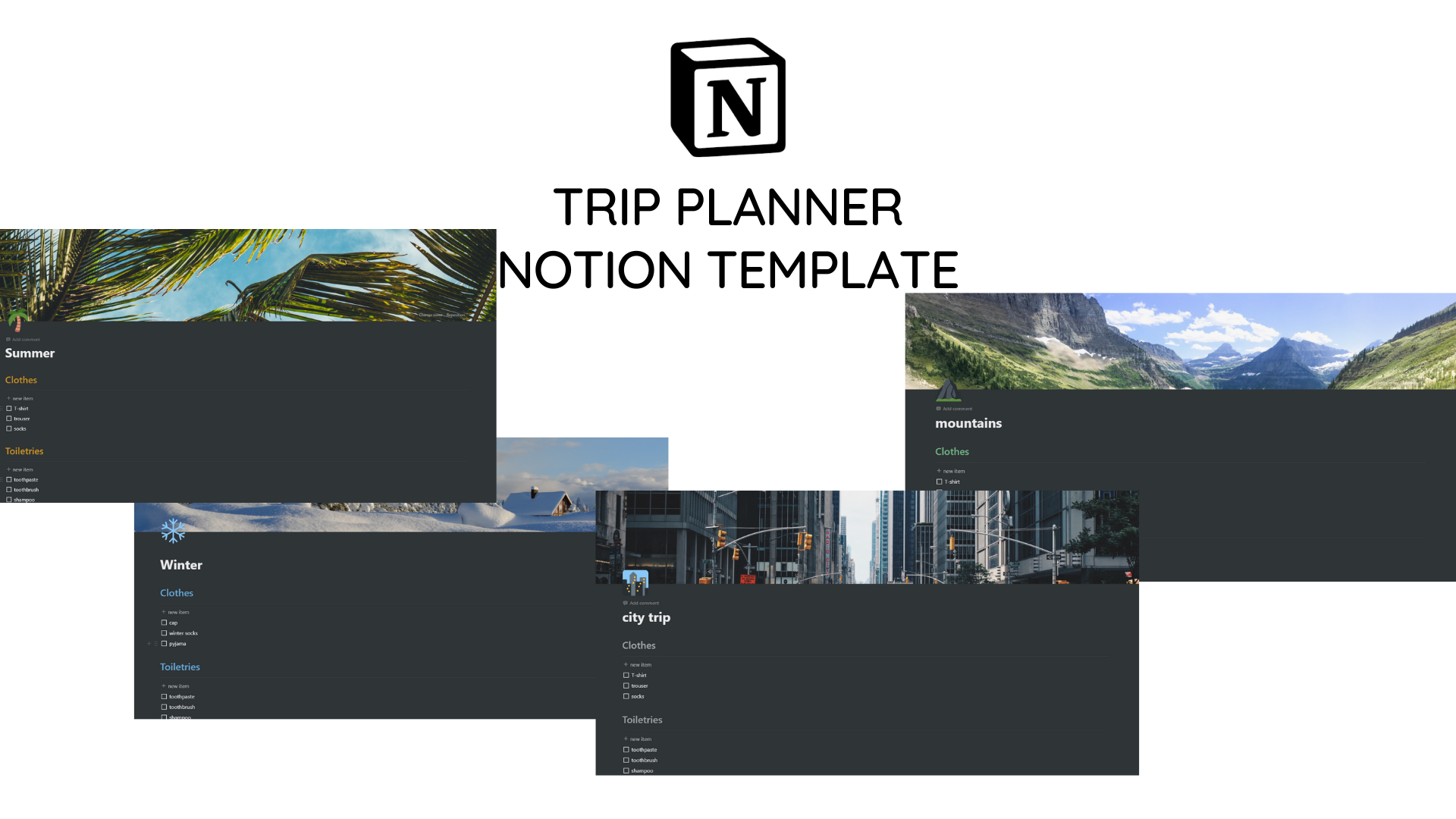 Notion Trip Planner Template gallery image