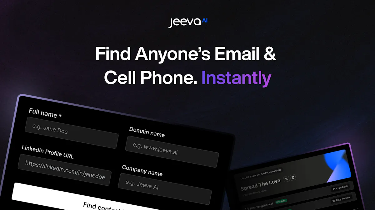 Contact Finder by Jeeva AI