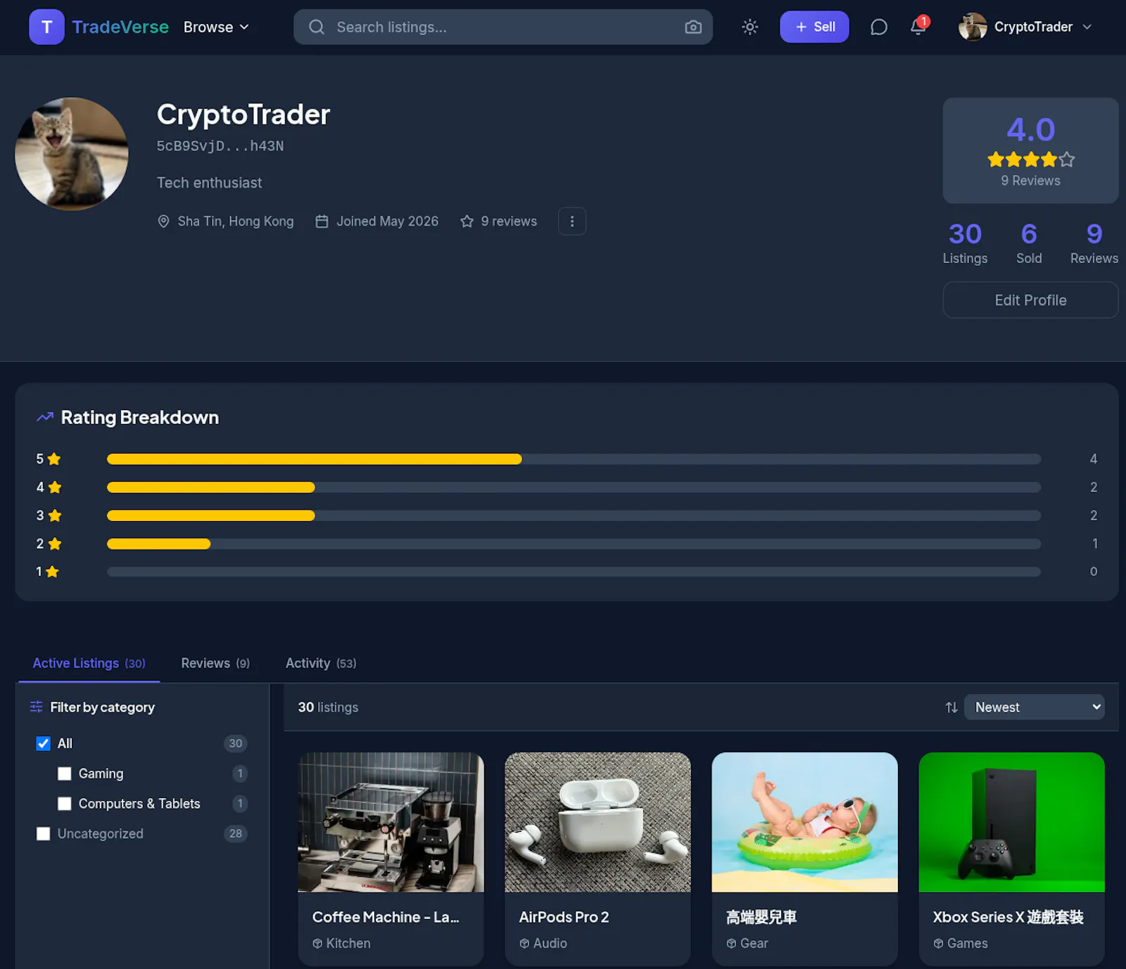 TradeVerse - P2P Marketplace screenshot 3