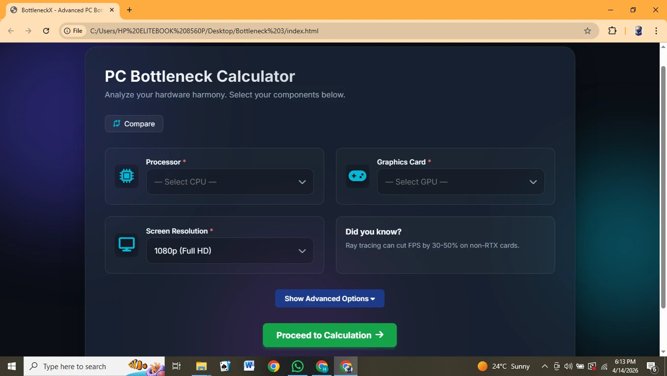 Bottleneck Calculator