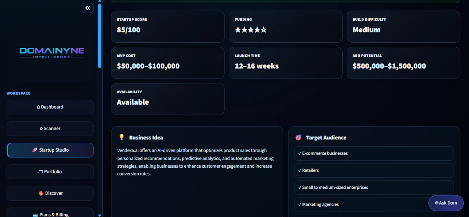 Domainyne Intelligence screenshot 5
