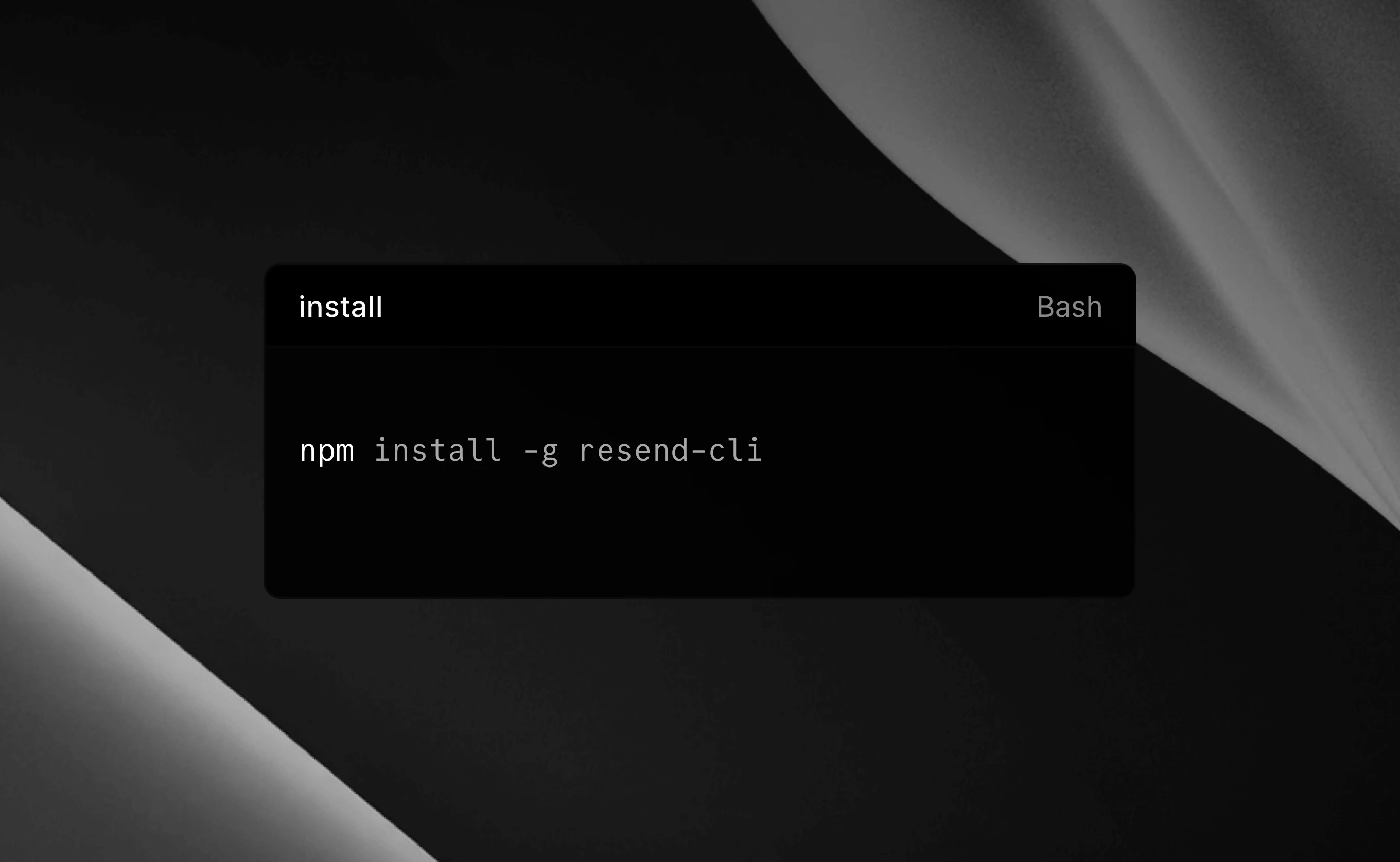Resend CLI 2.0 screenshot 2