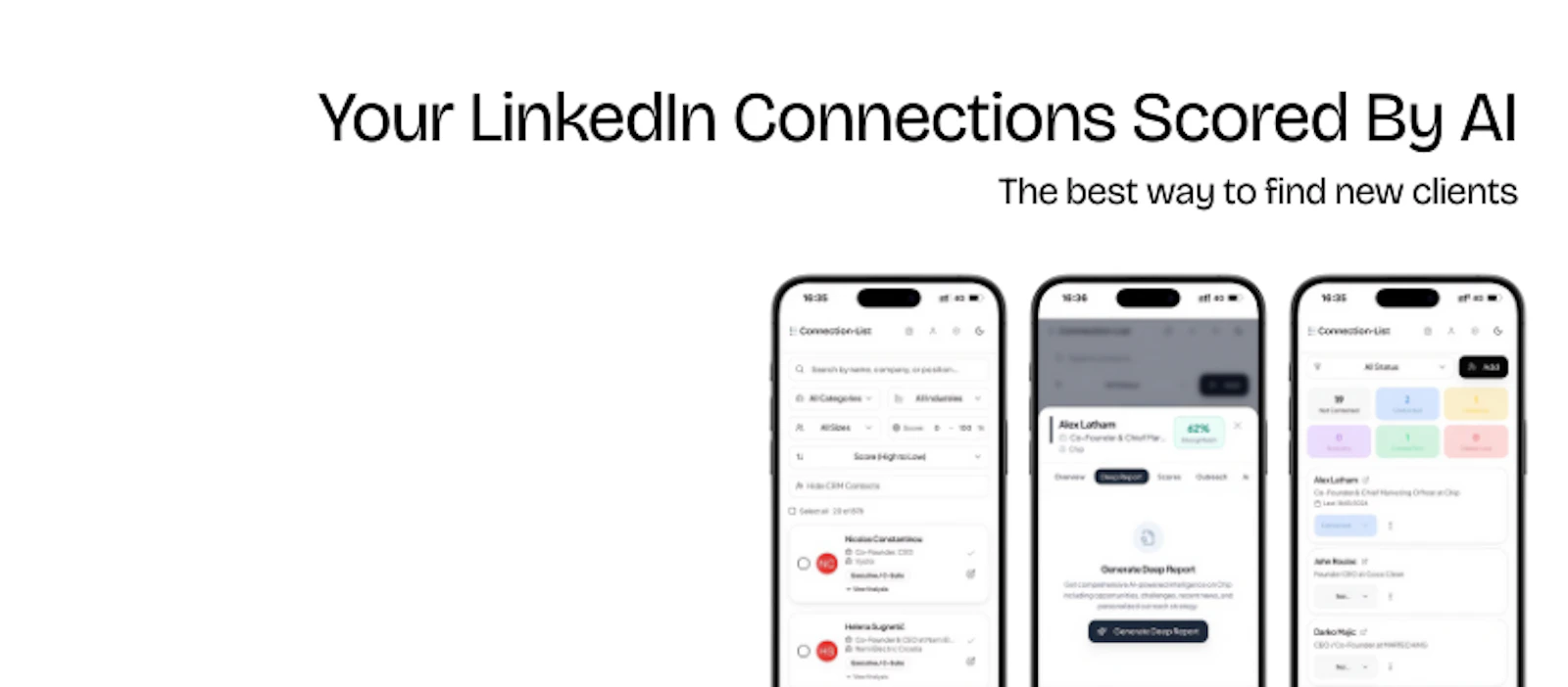 Score your LinkedIn connections screenshot 1
