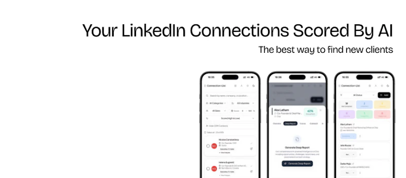 Score your LinkedIn connections screenshot 1