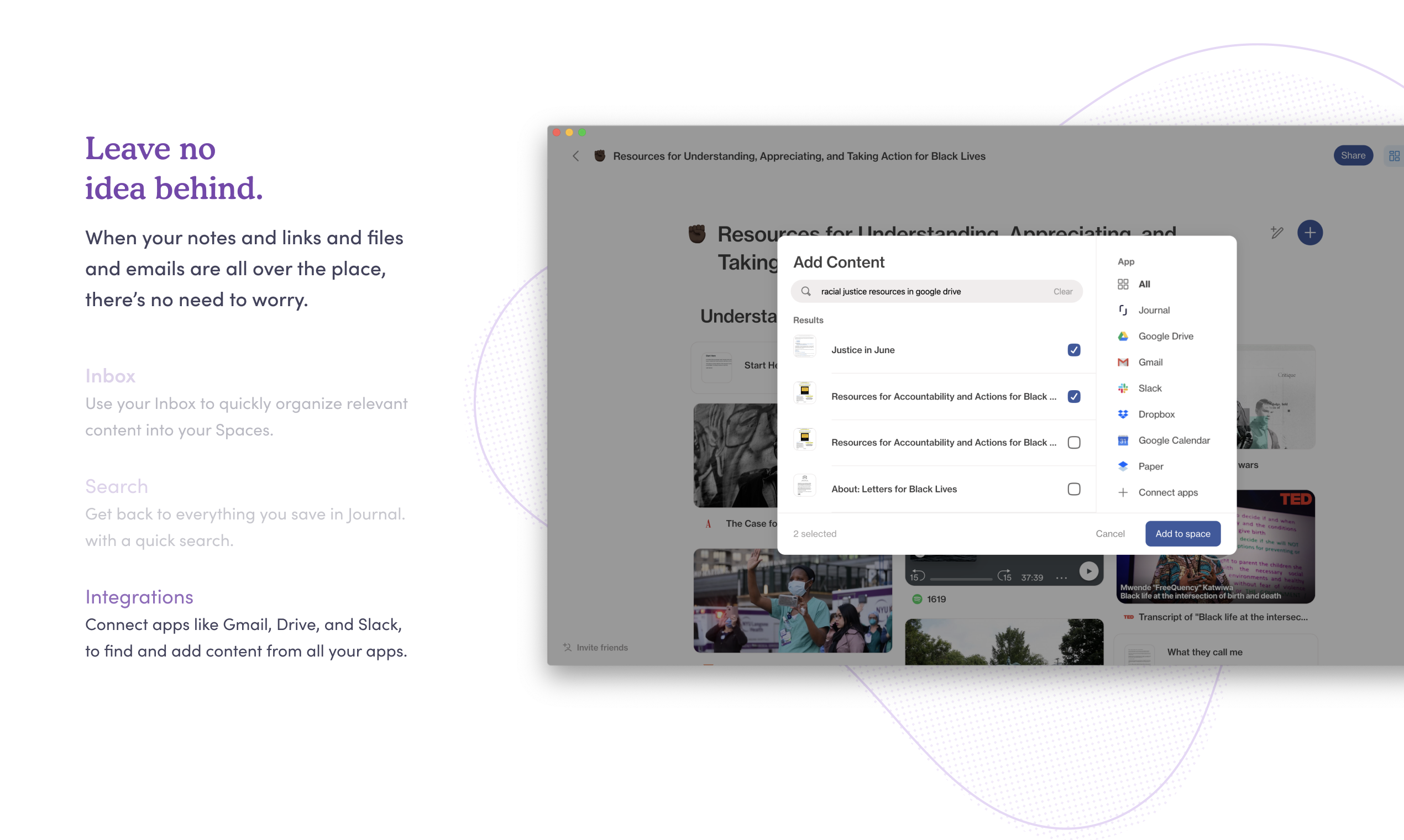 Journal 2.0 for Desktop gallery image