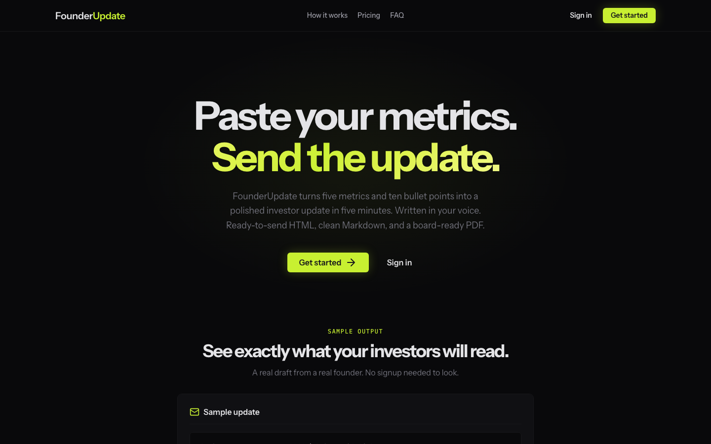 FounderUpdate gallery image