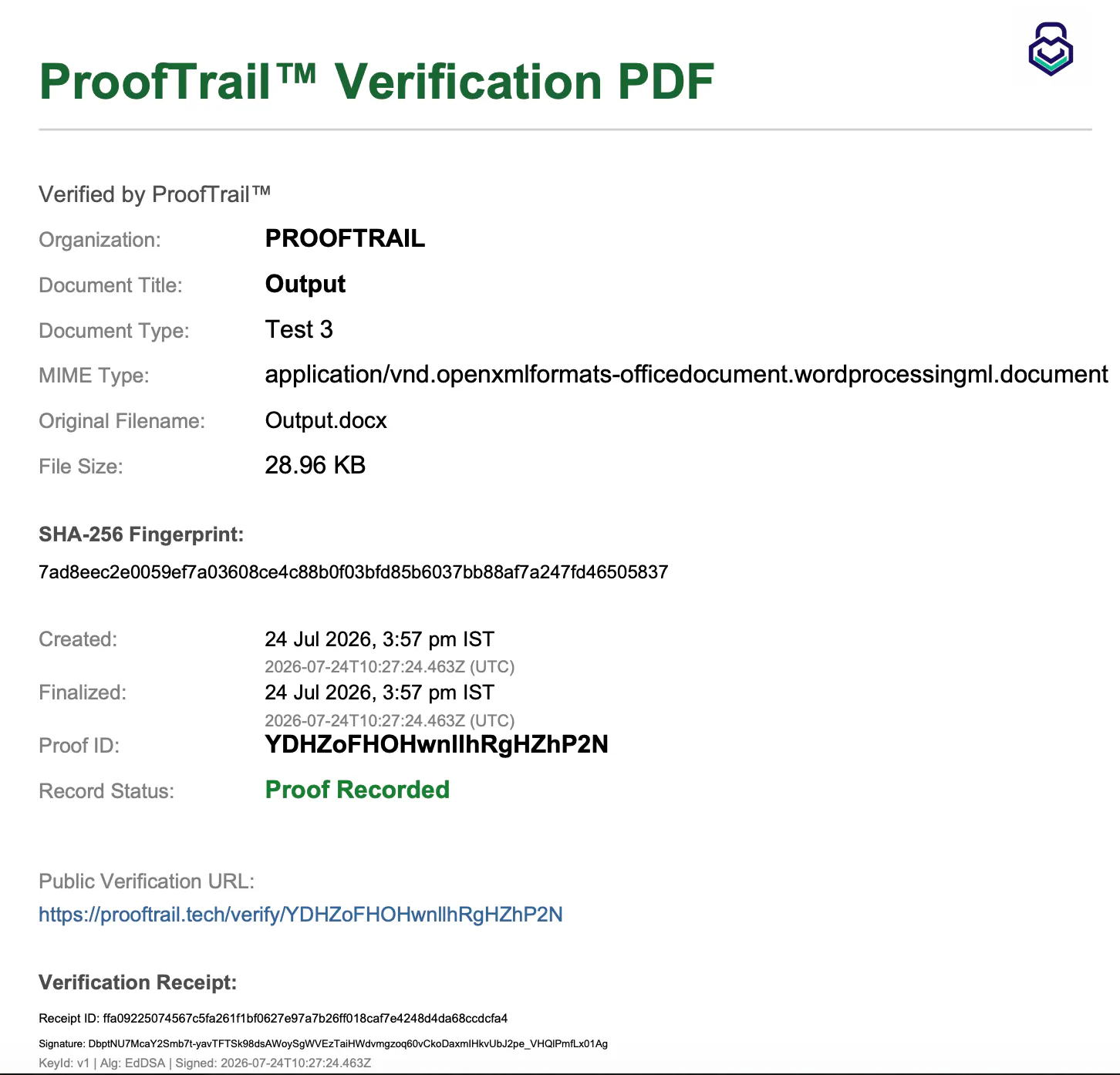 ProofTrail™ gallery image