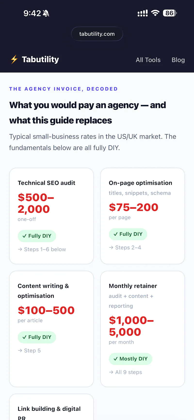 Tabutility screenshot 3