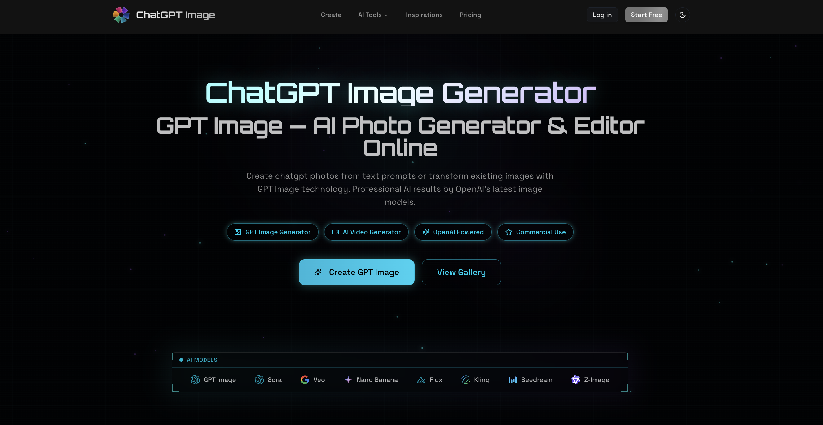 ChatGPT Image - Main product screenshot demonstrating key features and user interface