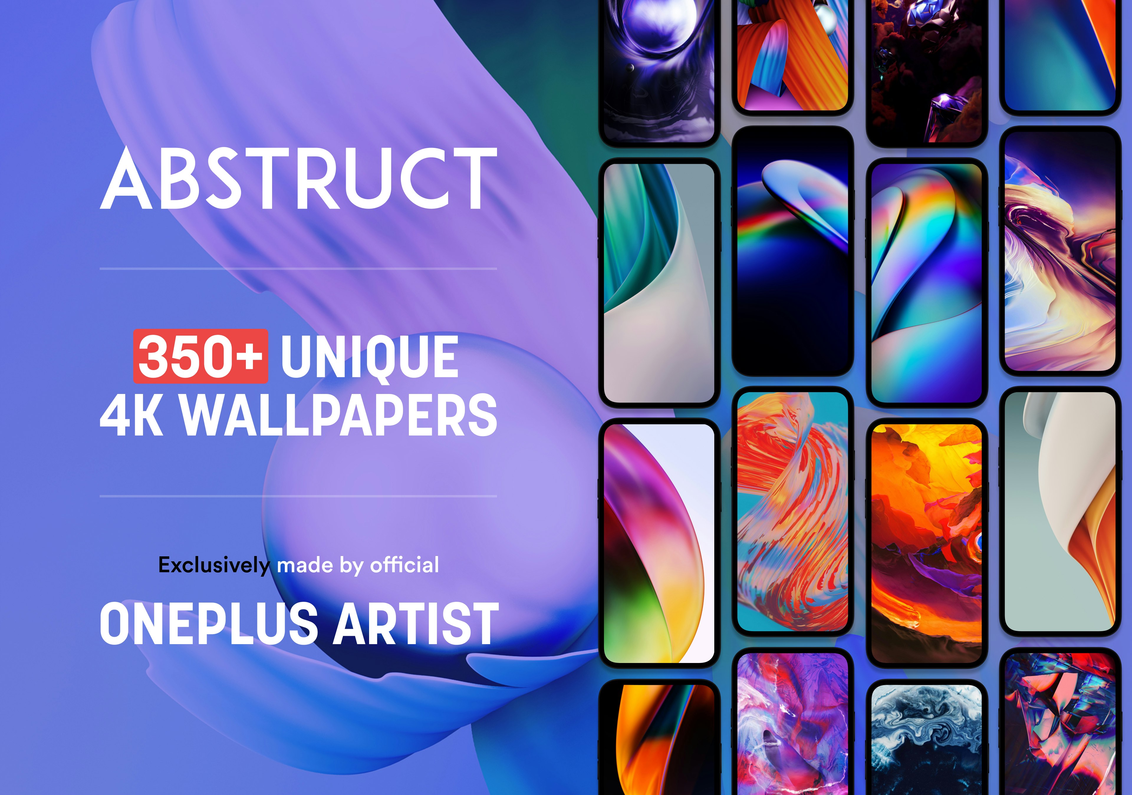 Abstruct 4K Wallpapers for iOS  By official OnePlus wallpaper creator