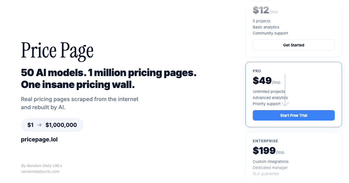 Price Page gallery image