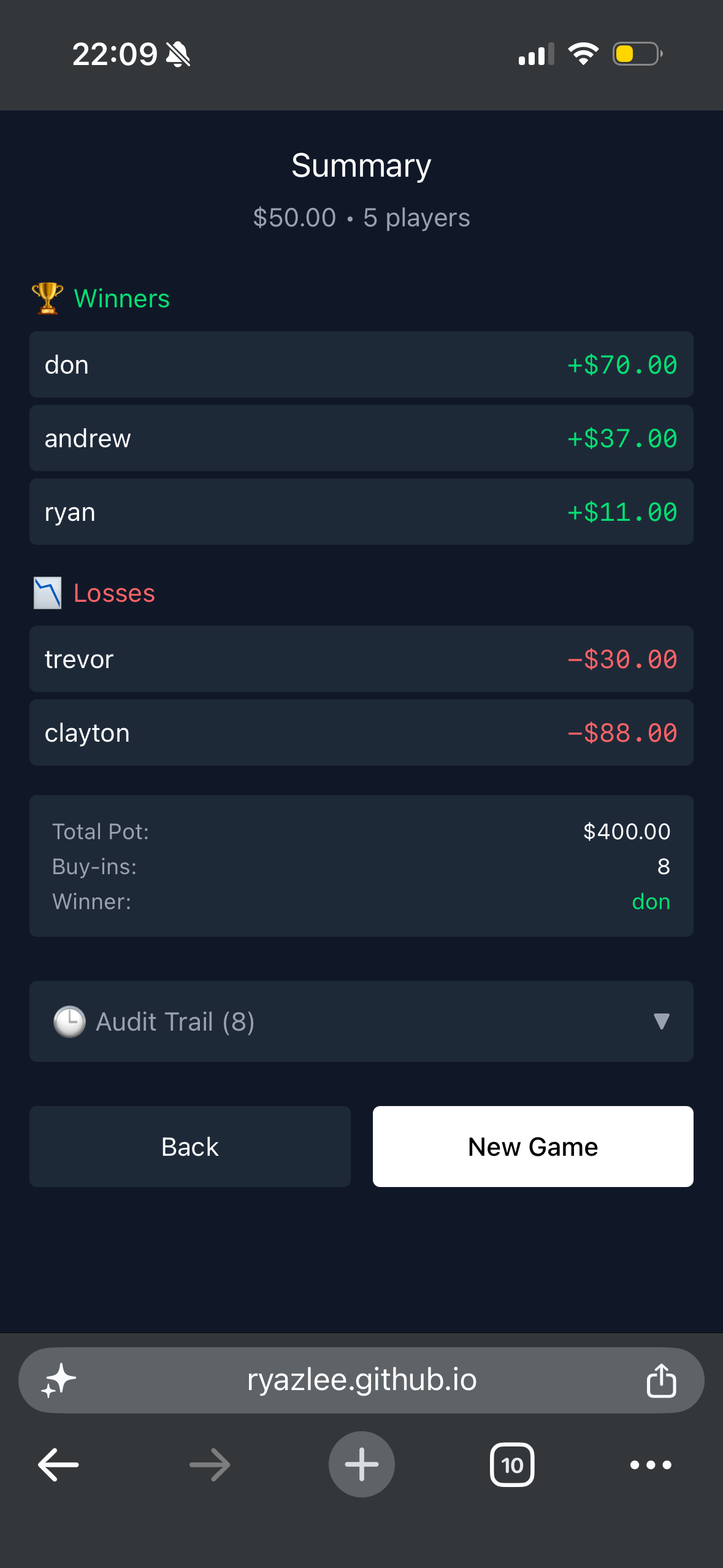 Poker Session Manager gallery image